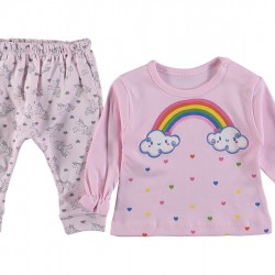 GÖKKUŞAĞI BASKILI KIZ TAKIM 3/12 AY 