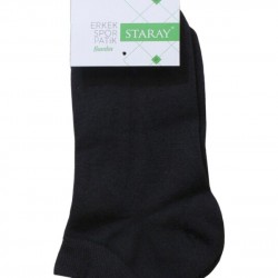 Erkek Staray Bambu Dikişsiz Spor Patik Çorap